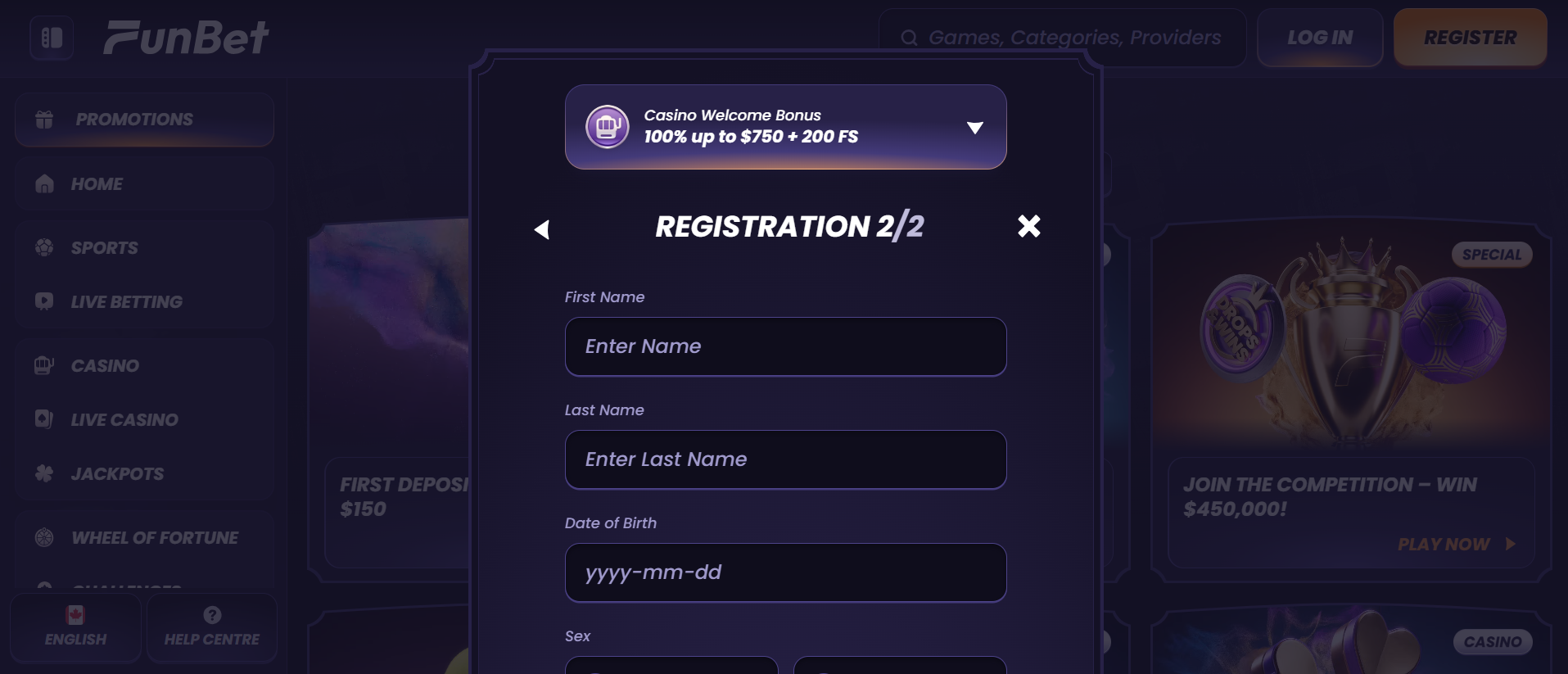 FunBet casinosite
